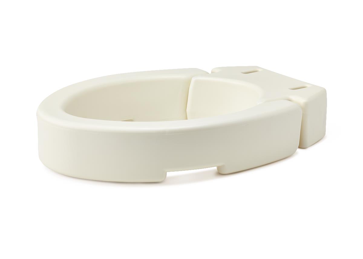 3.5" Elongated Hinged Toilet Seat Riser, 400 lb. Weight Capacity