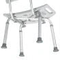 Deluxe Aluminum Bath Chair With Tool-free Removable Back