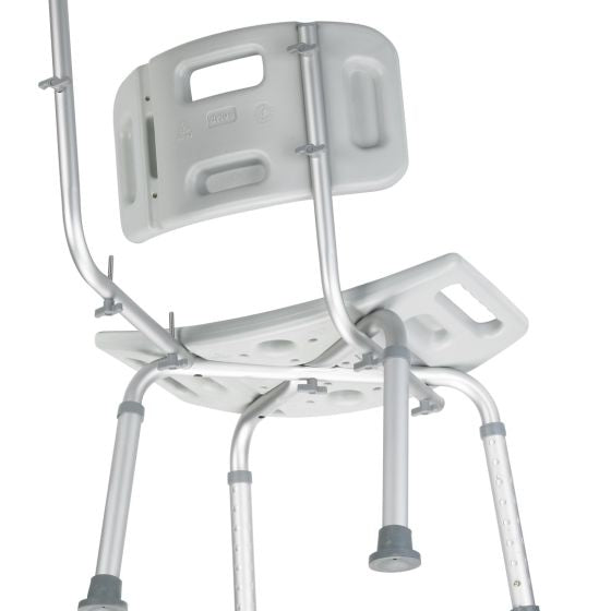 Deluxe Aluminum Bath Chair With Tool-free Removable Back