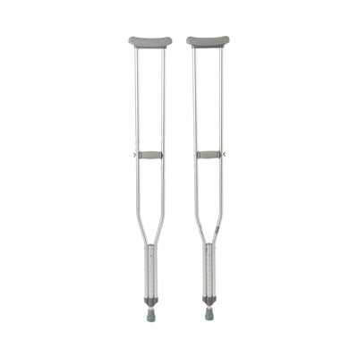 Underarm Crutches Tall Adult 5 Foot 10 Inch to 6 Foot 6 Inch User Height Aluminum Frame 350 lbs. Weight Capacity