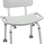 Deluxe Aluminum Bath Chair With Tool-free Removable Back