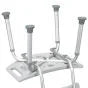 Deluxe Aluminum Bath Chair With Tool-free Removable Back