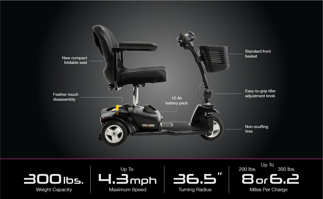 Go Go ULTRA X 3-wheel Scooter